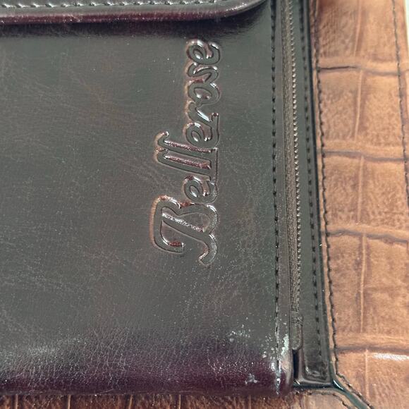 Vintage Bellerose Organizer Bag Brown Briefcase Laptop Messenger Portfolio Bag - Picture 2 of 12